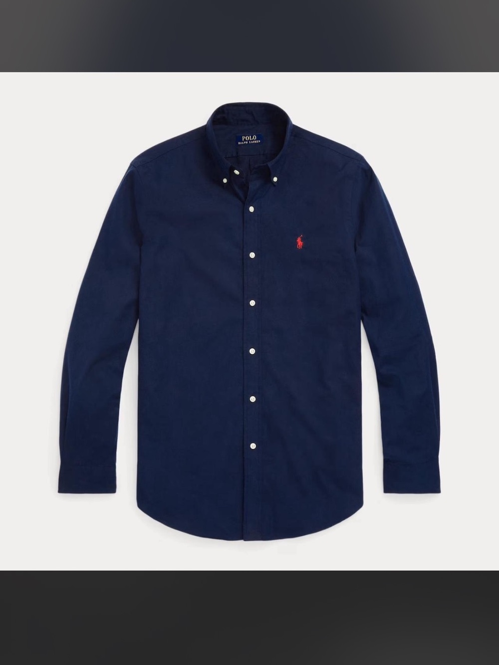 Polo Ralph Lauren navy classic fit button up shirt